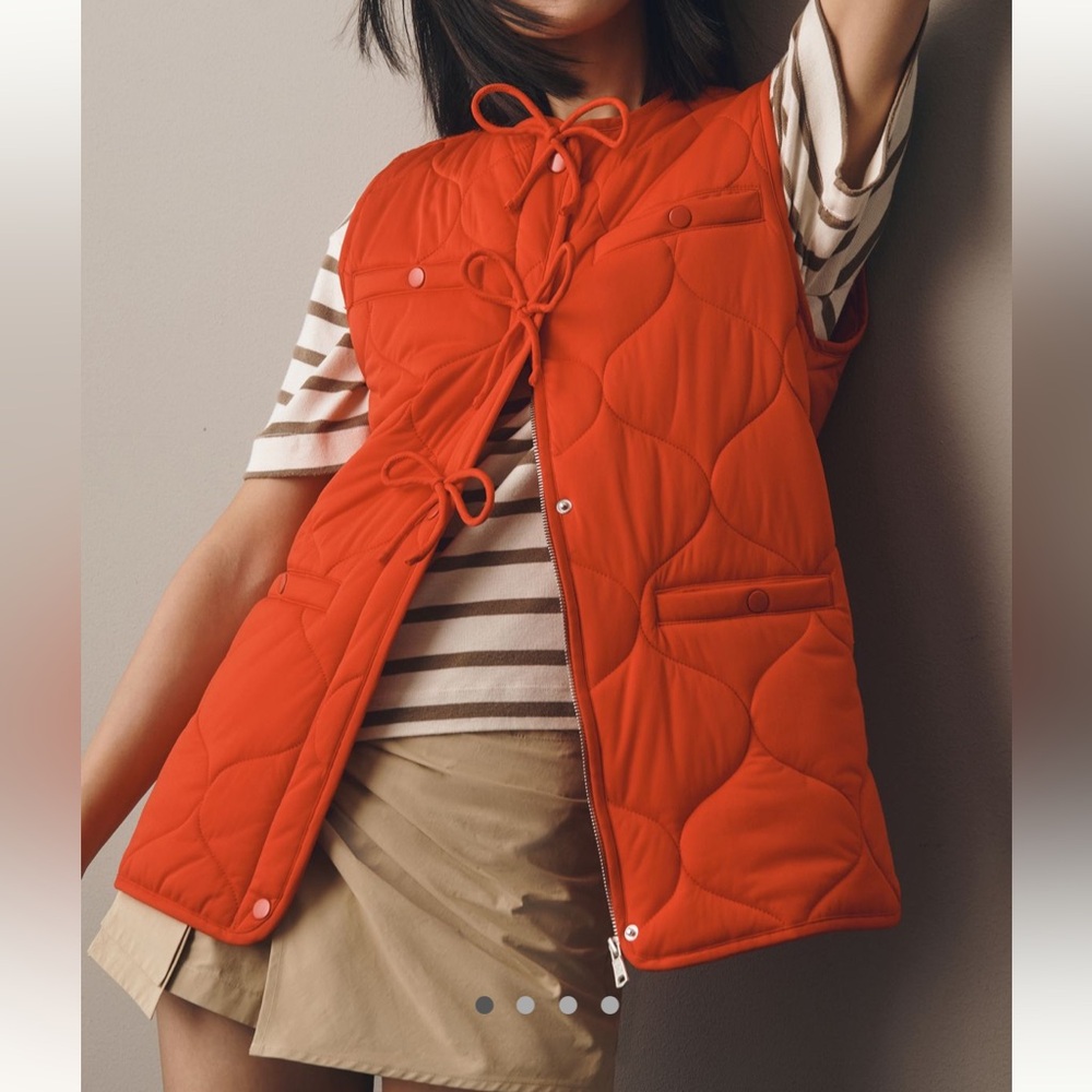 Avec Les Filles Quilted Bow Vest